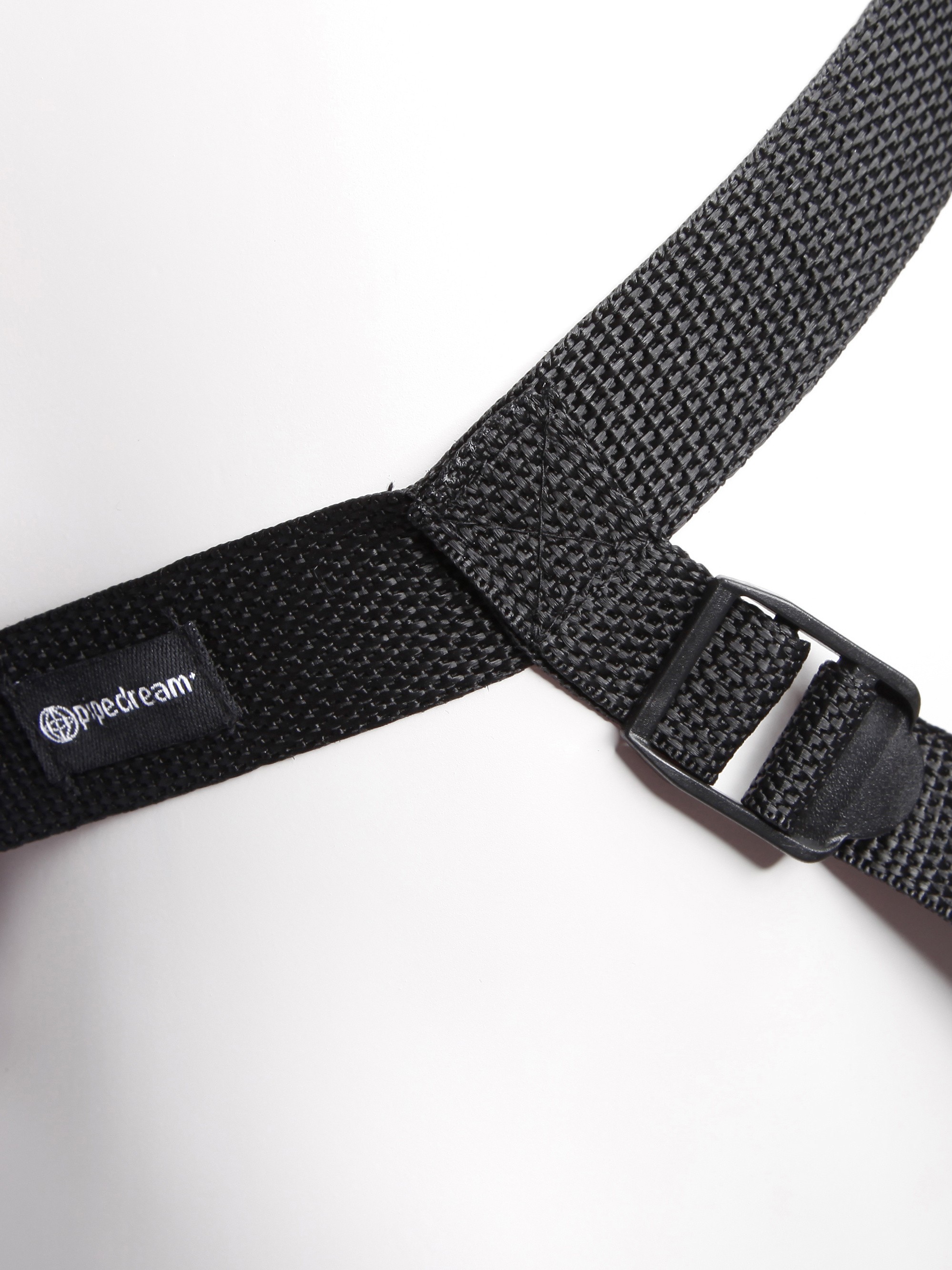 Fetish Fantasy Gold Designer Unisex Strap-On Harness with Dildo 7.5 Inch, Black, hi-res