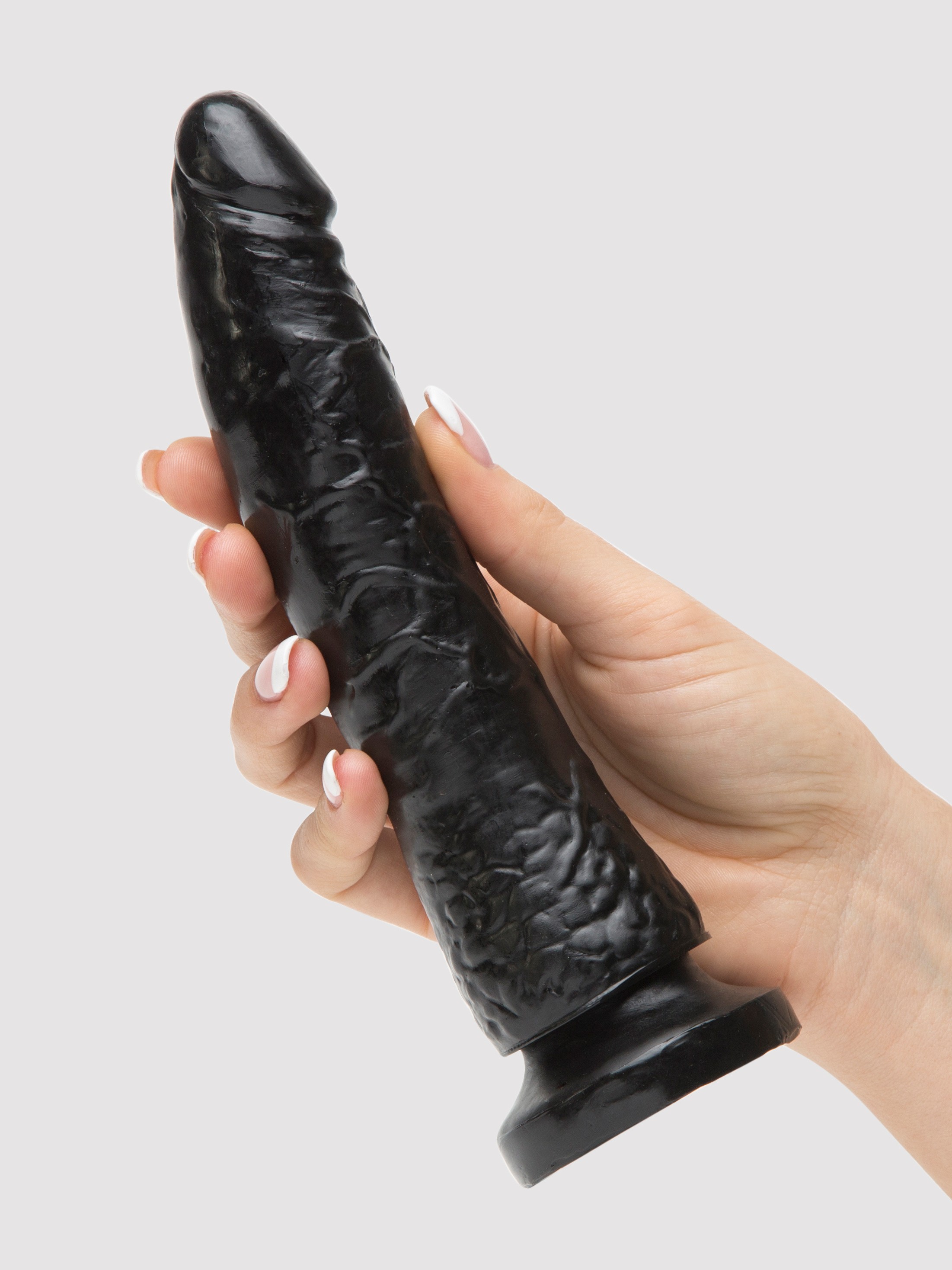 Fetish Fantasy Gold Designer Unisex Strap-On Harness with Dildo 7.5 Inch, Black, hi-res