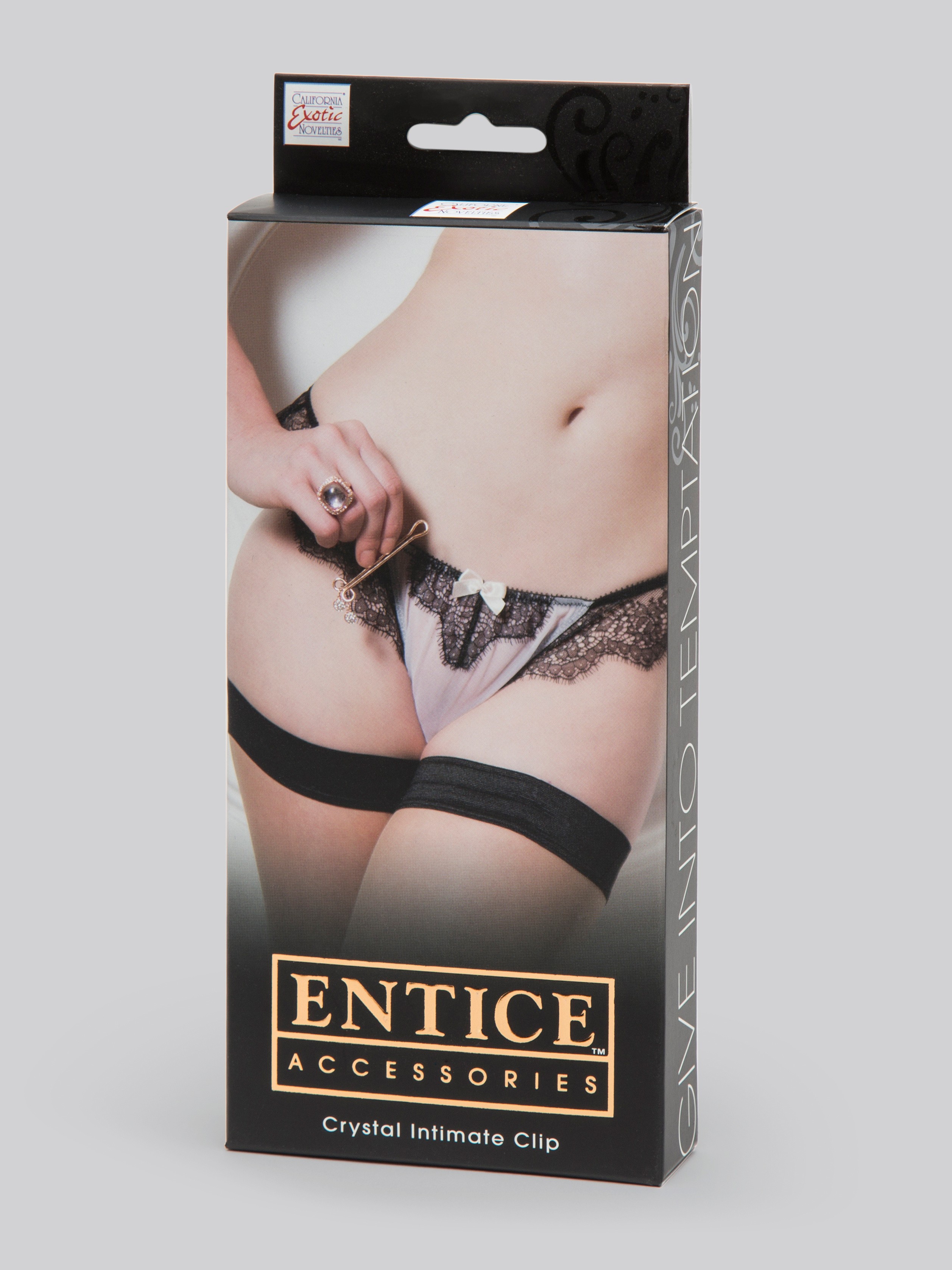 Entice Rose Gold Crystal Clitoral Pleasure Clip, Gold, hi-res