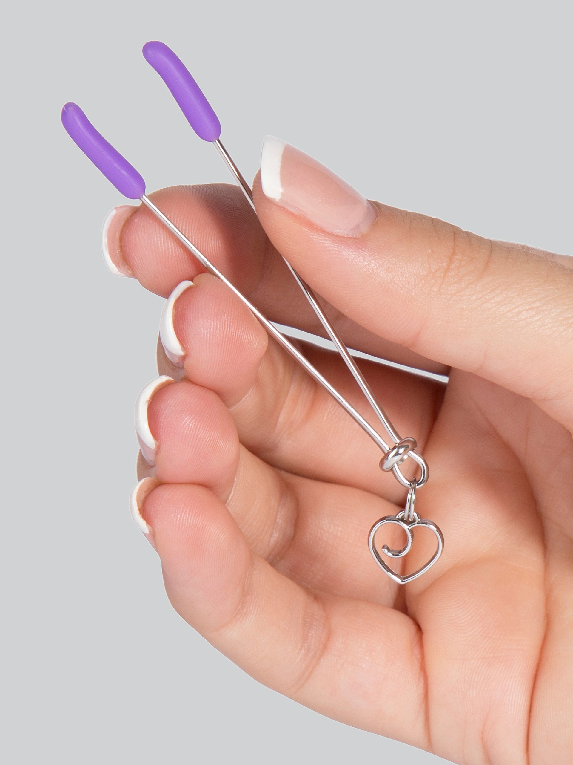 Lovehoney Pinch Perfect Adjustable Clitoral Clamp, Silver, hi-res