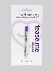 Lovehoney Pinch Perfect Adjustable Clitoral Clamp, Silver, hi-res