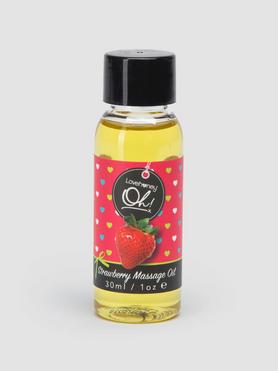 Lovehoney Oh! Essbares Massageöl mit Erdbeergeschmack 30 ml