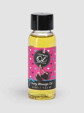 Lovehoney Oh! Essbares Massageöl mit Kirschgeschmack, 30 ml