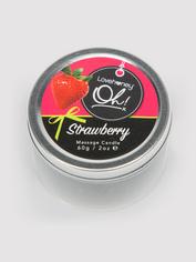 Lovehoney Oh! Strawberry Massage Candle 60g, , hi-res