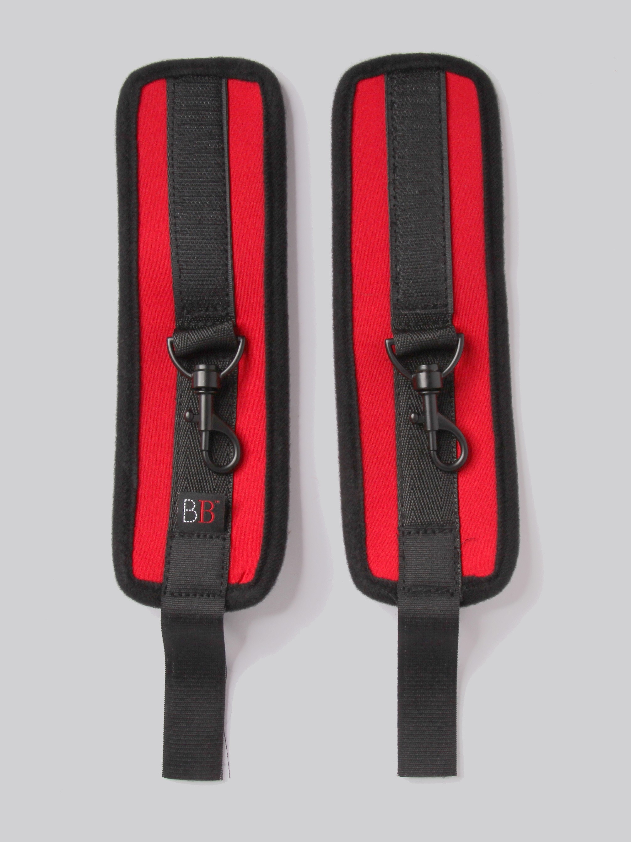 Bondage Boutique Soft Handcuffs, Red, hi-res