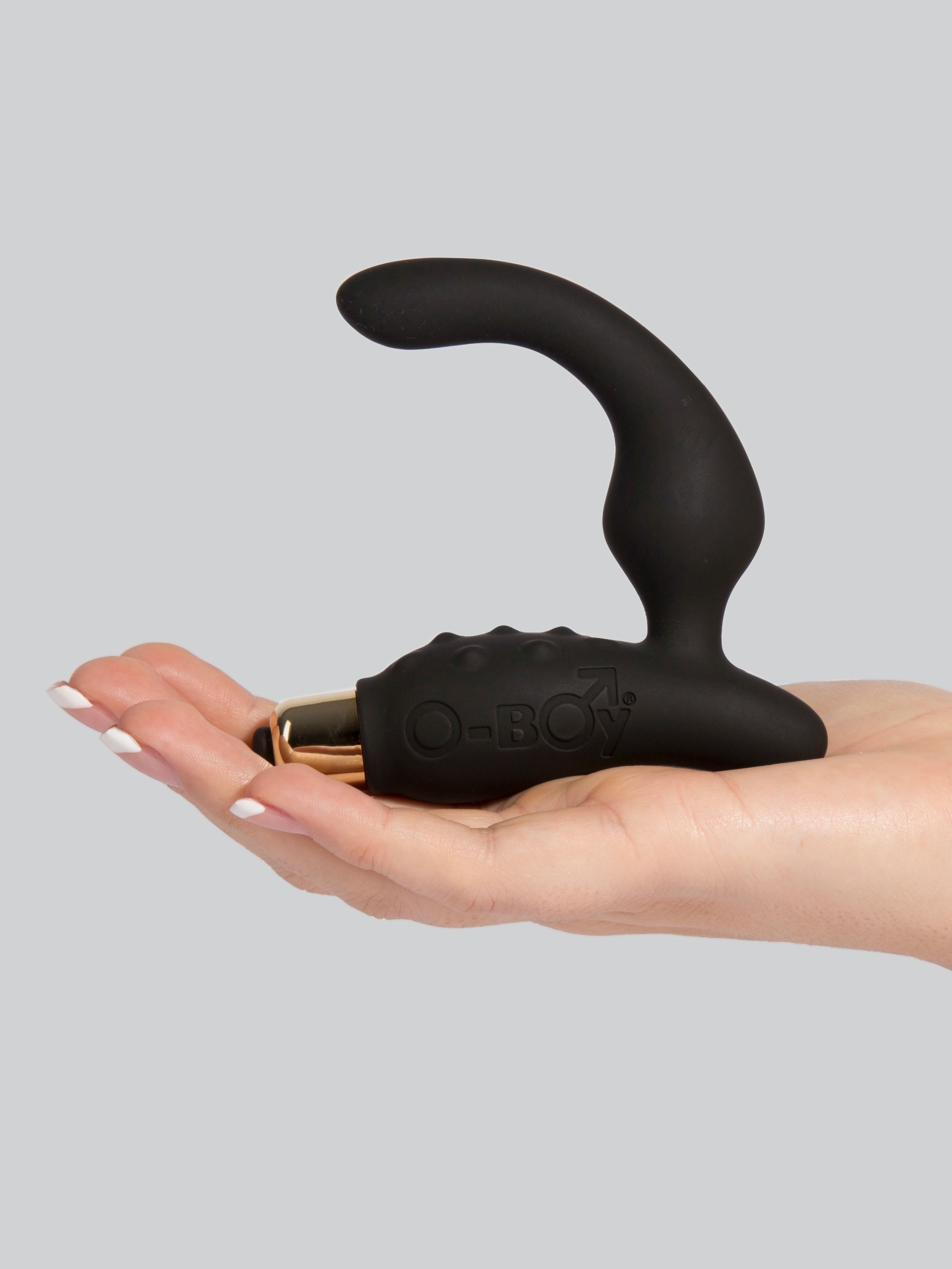 Rocks Off 7 Function O-Boy Beginner's Vibrating Prostate Massager, Black, hi-res