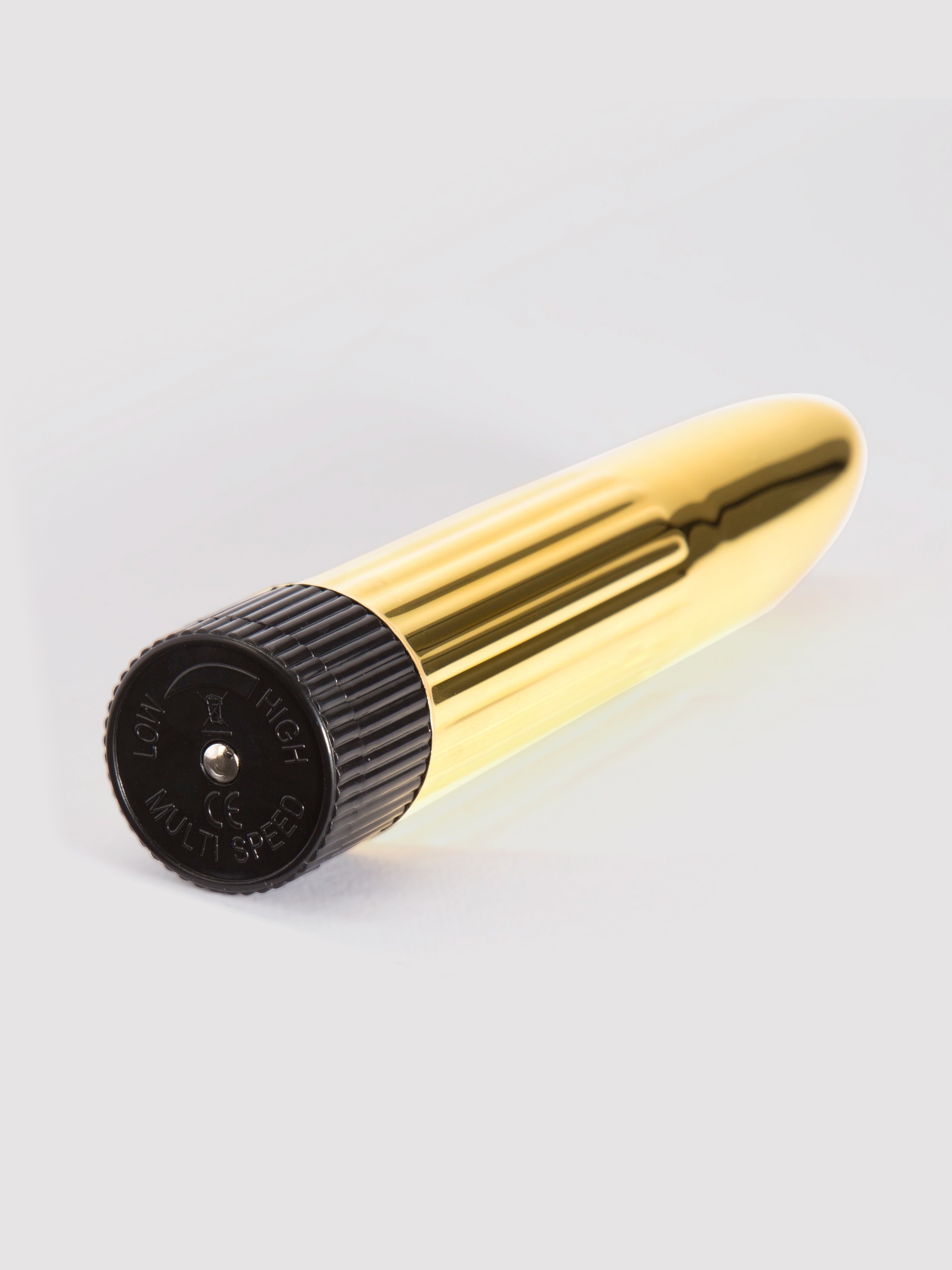 BASICS Powerful Mini Vibrator 5 Inch, Gold, hi-res
