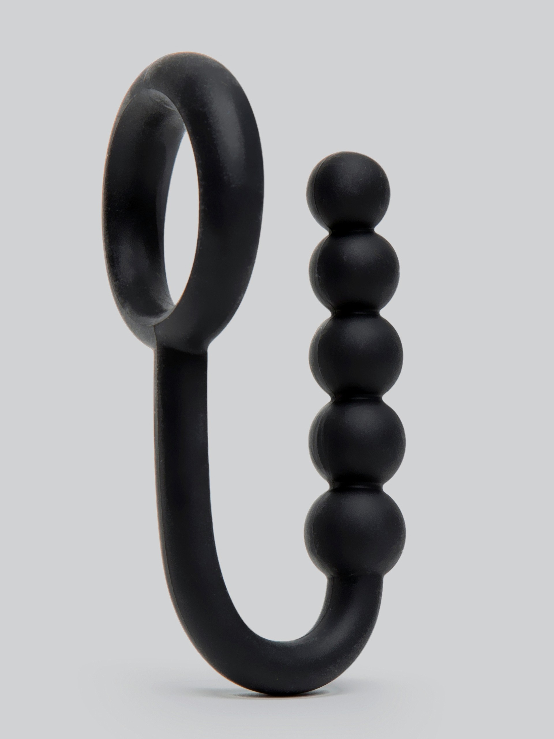 Fetish Fantasy Elite Silicone Ball Cinch with Anal Beads, Black, hi-res