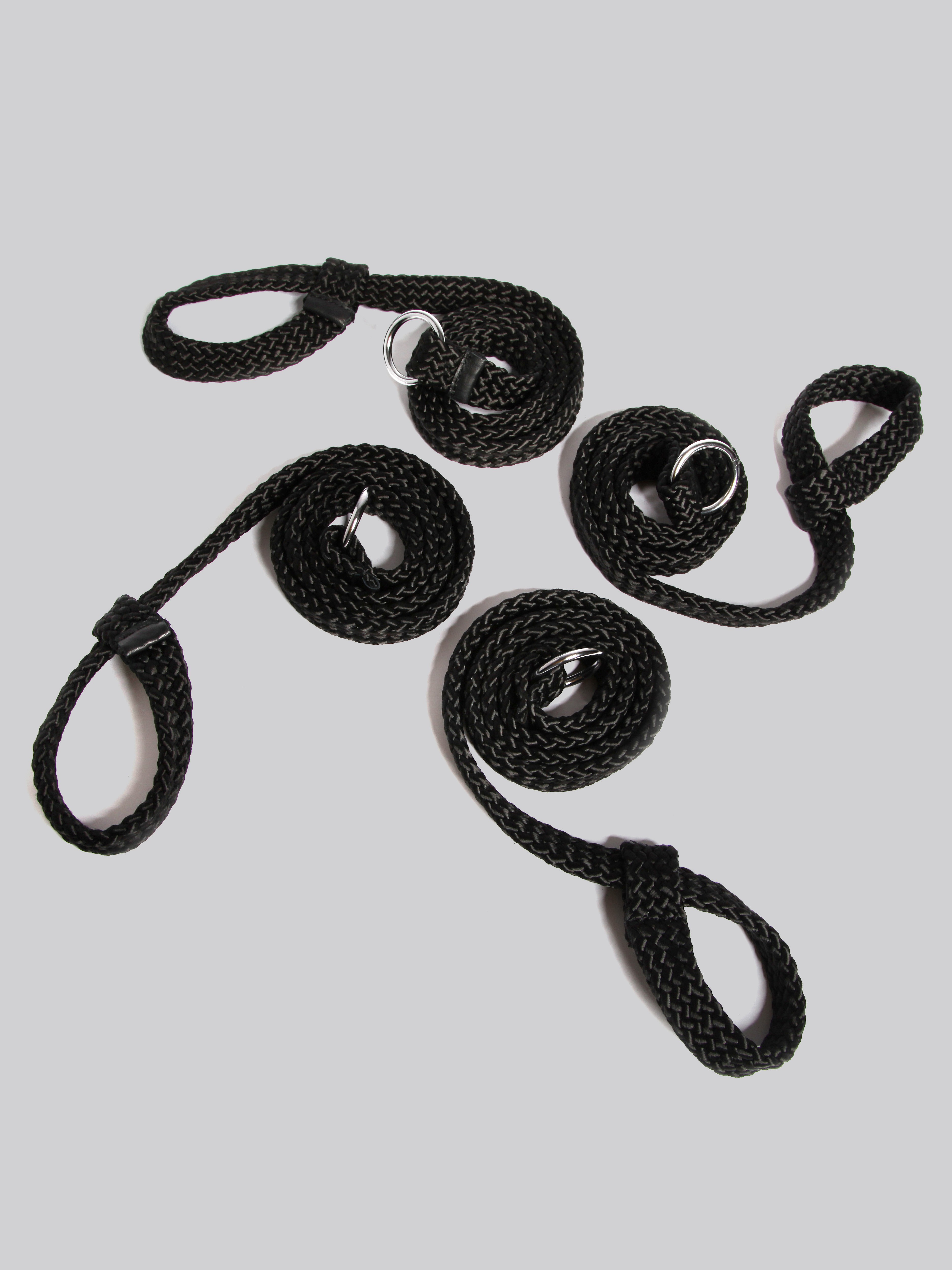 Bondage Boutique Soft Bondage Rope Restraints, Black, hi-res