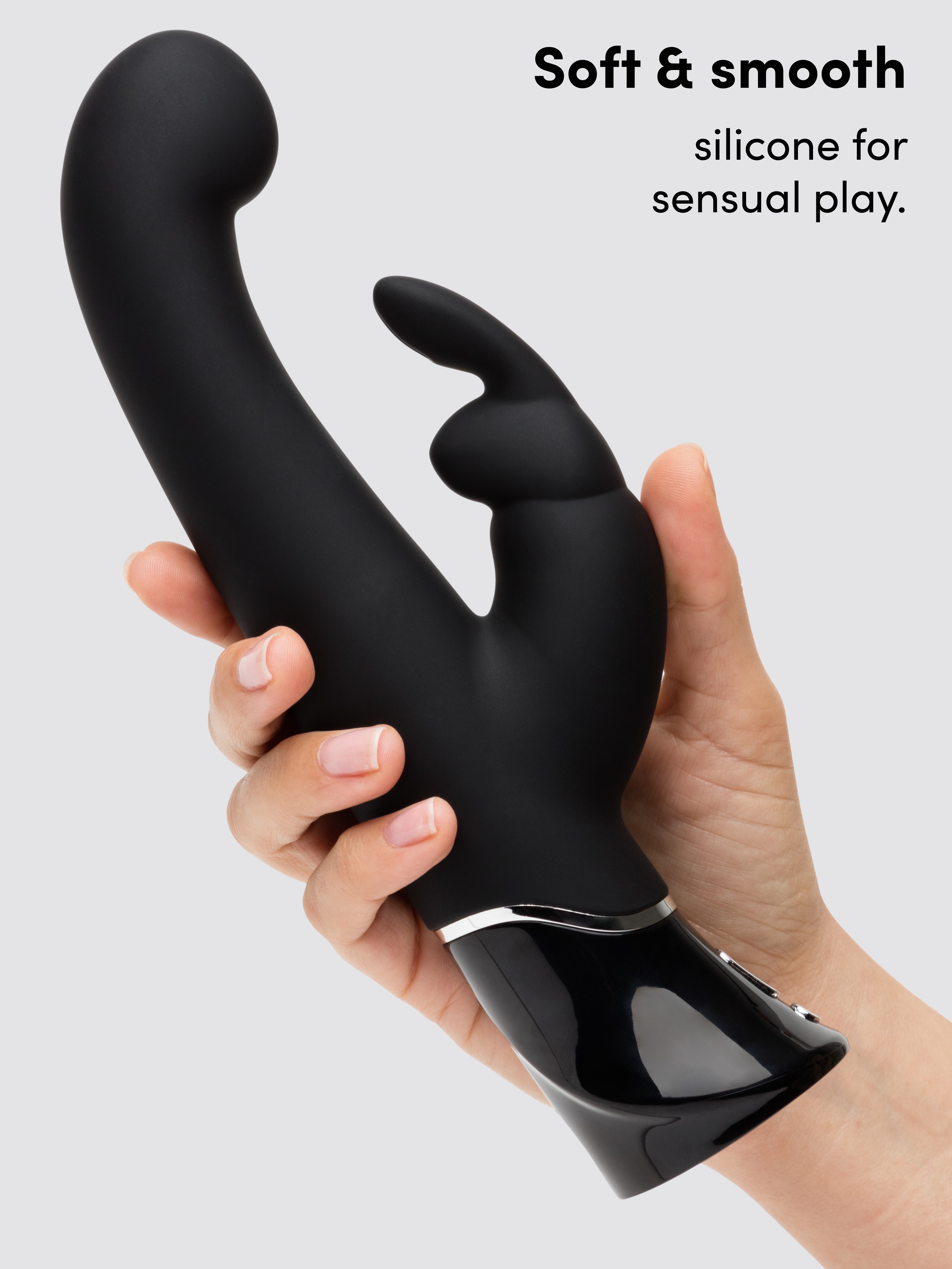Fifty Shades of Grey Greedy Girl G-Spot Rabbit Vibrator, Black, hi-res
