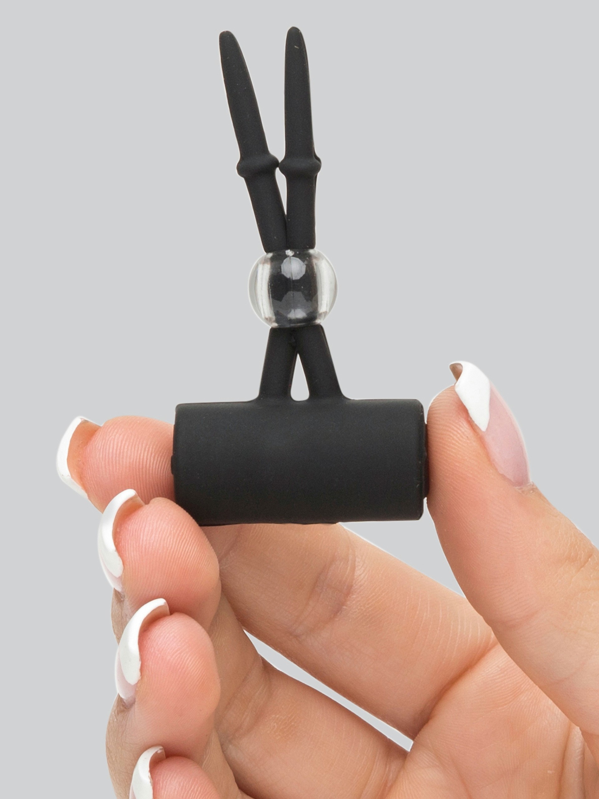 Fetish Fantasy Vibrating Nipple Lassos, Black, hi-res