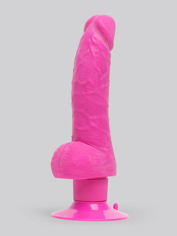 Shower Stud Realistic Suction Cup Dildo Vibrator with Balls 6 Inch, Pink, h...
