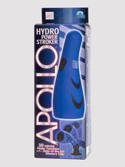 Apollo Hydro Power Stroker Vibrating Male Masturbator with Suction Cup, Blue, hi-res
