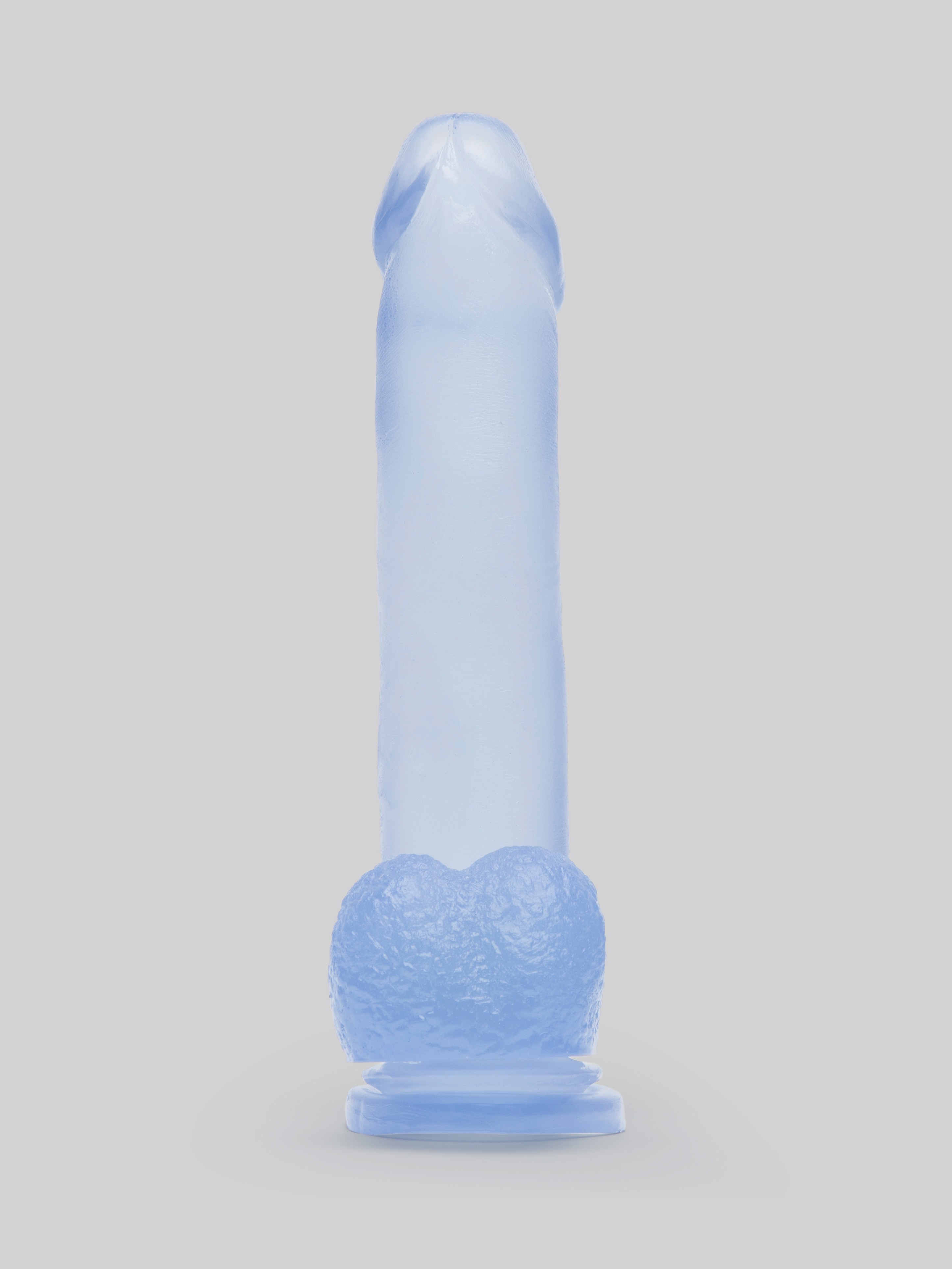 Basix Realistic Large Suction Cup Dildo 10 inch, Clear, hi-res