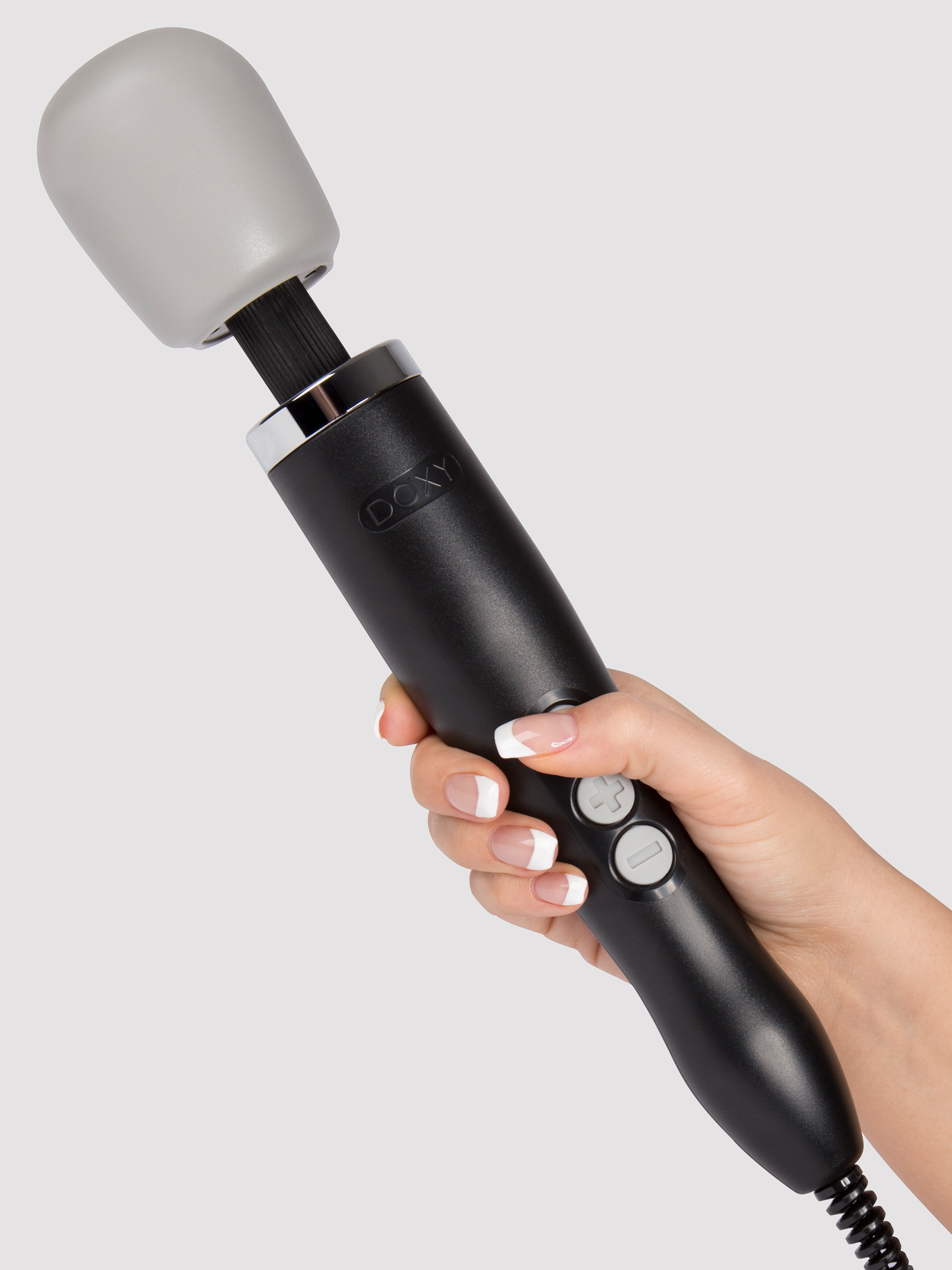 Doxy Extra Powerful Wand Massager, Black, hi-res