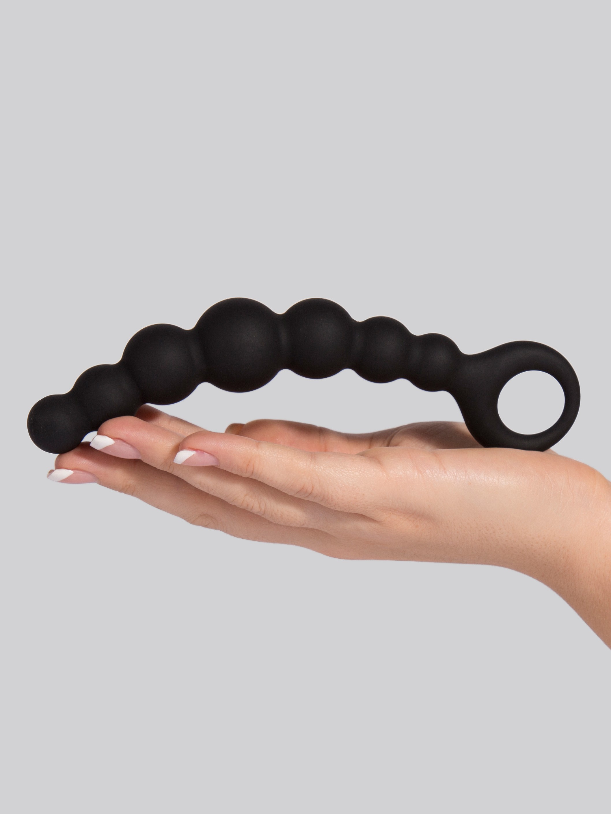 Tracey Cox Supersex Silicone Beaded Anal Prober, Black, hi-res