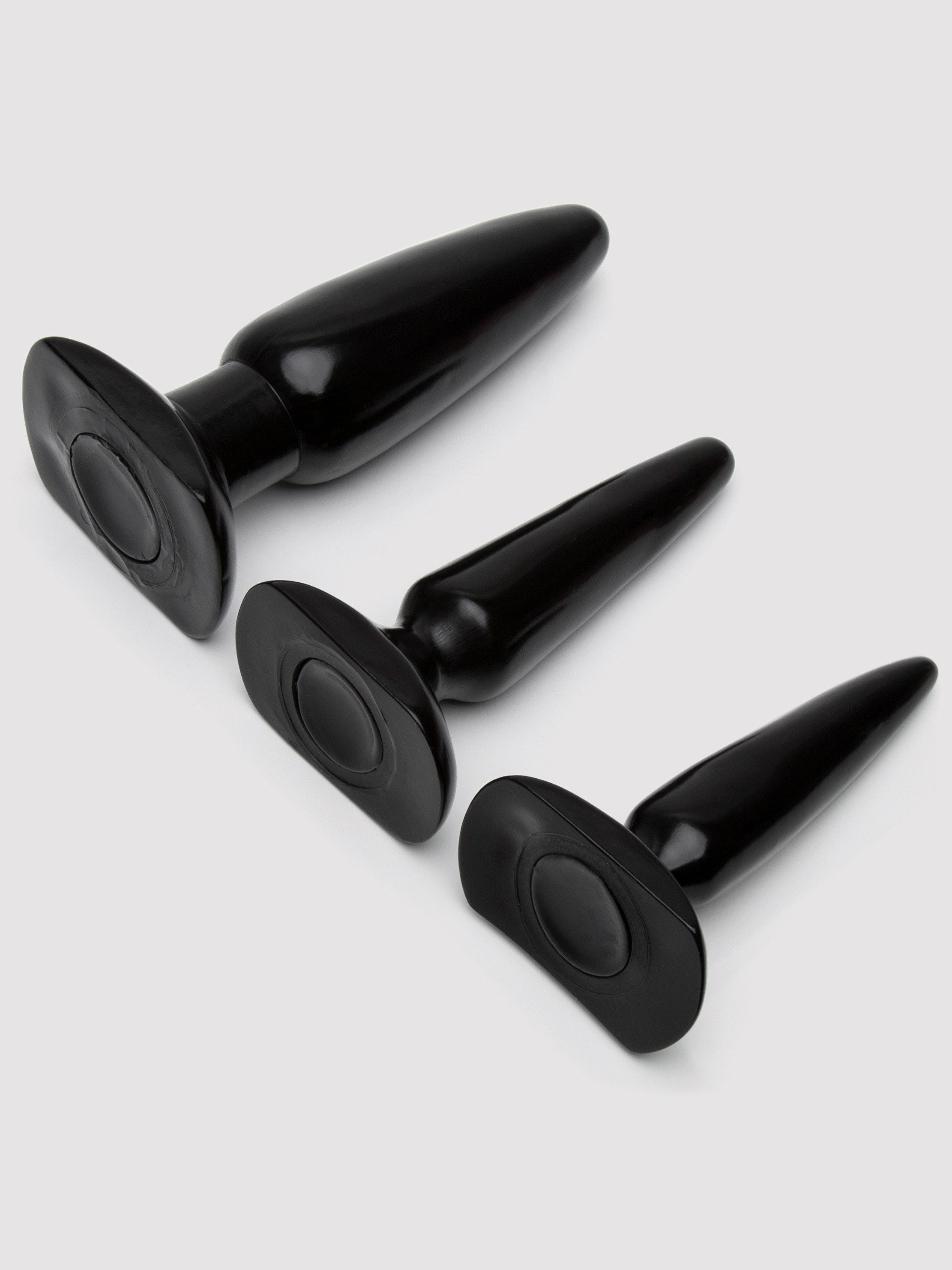Colt Anal Butt Plug Set (3 Piece), Black, hi-res