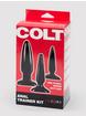 Coffret plugs anaux (3 pièces), Colt, Noir, hi-res