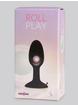 Roll Play Small Butt Plug with Jiggle Ball and Suction Cup, Black, hi-res