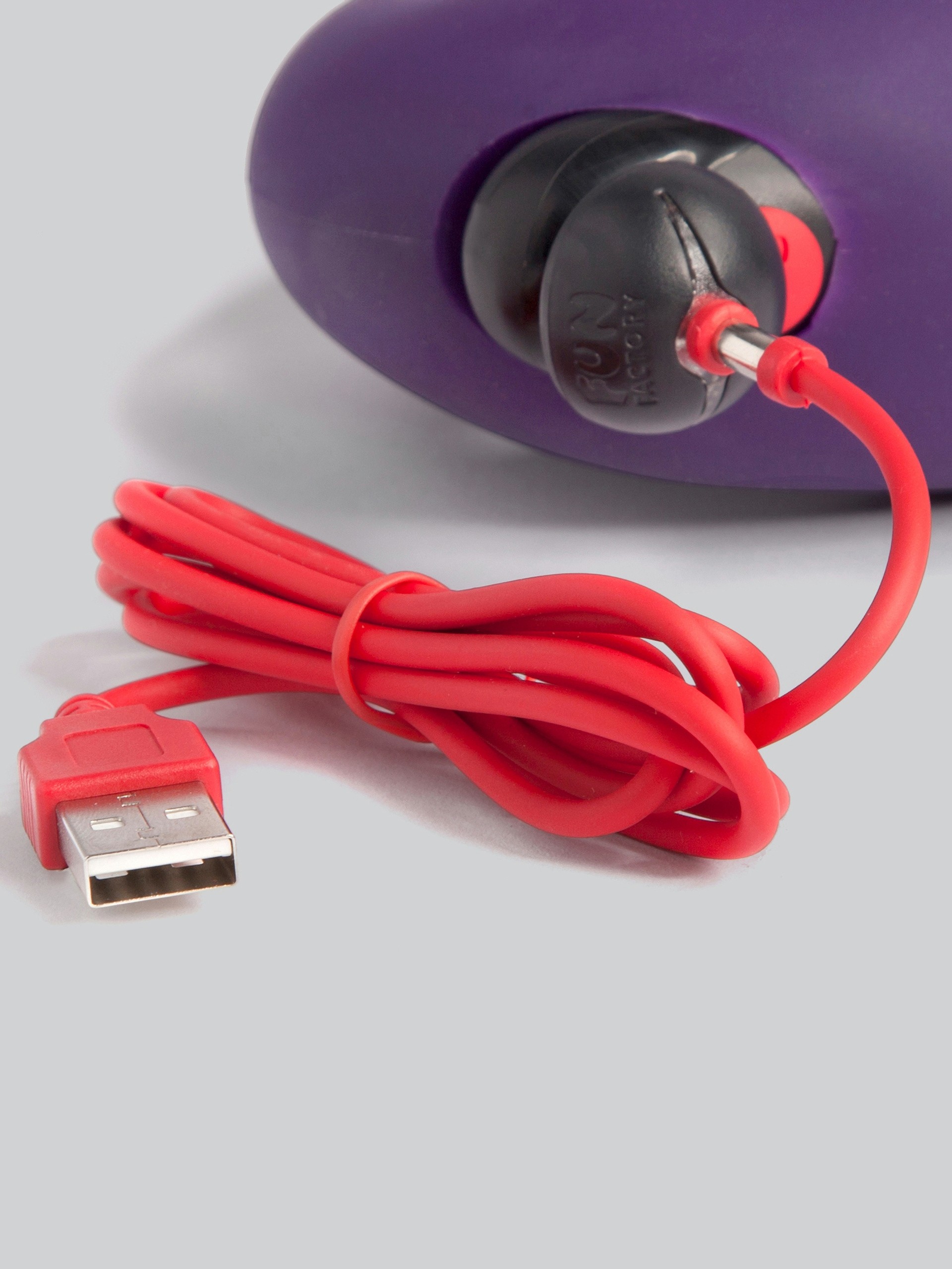 Fun Factory ShareVibe Rechargeable Vibrating Strapless Strap-On Dildo, Purple, hi-res