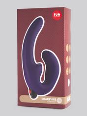 Fun Factory ShareVibe Rechargeable Vibrating Strapless Strap-On Dildo, Purple, hi-res