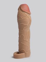 Fantasy X-Tensions 2 Extra Inches Realistic Penis Extender with Ball Loop, Flesh Brown, hi-res