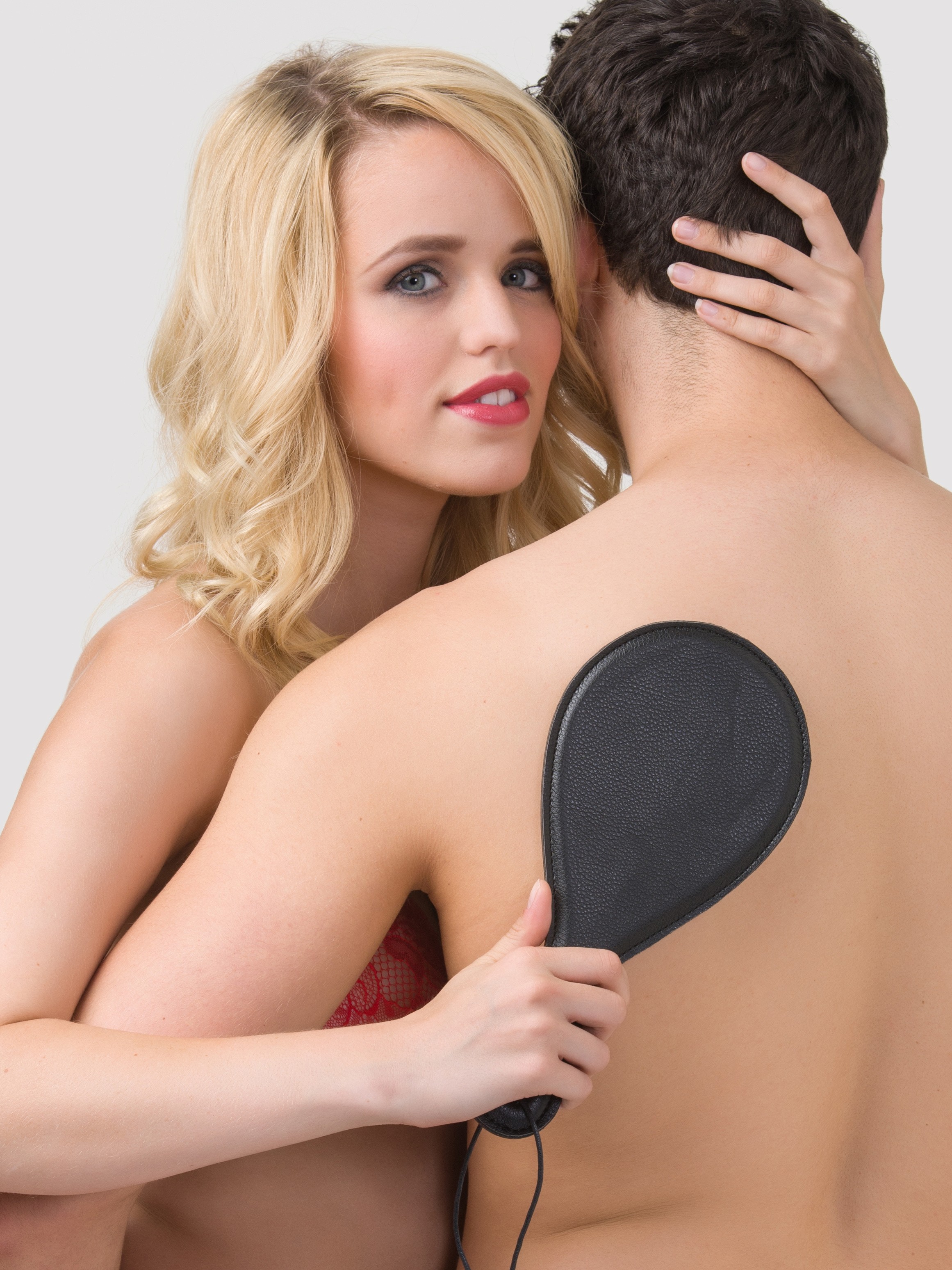 Bondage Boutique Faux Leather Spanking Paddle, Black, hi-res