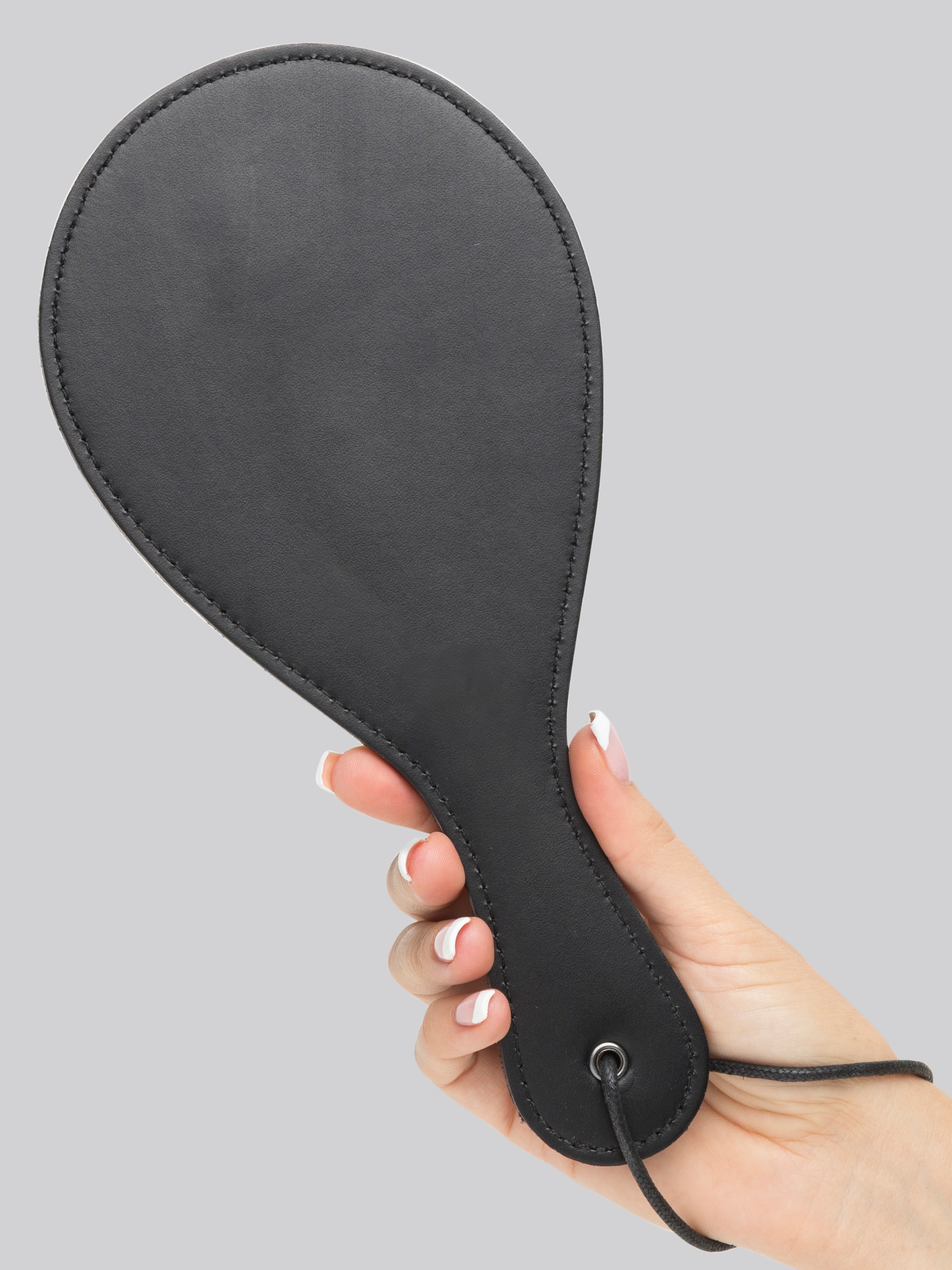 Bondage Boutique Faux Leather Spanking Paddle, Black, hi-res