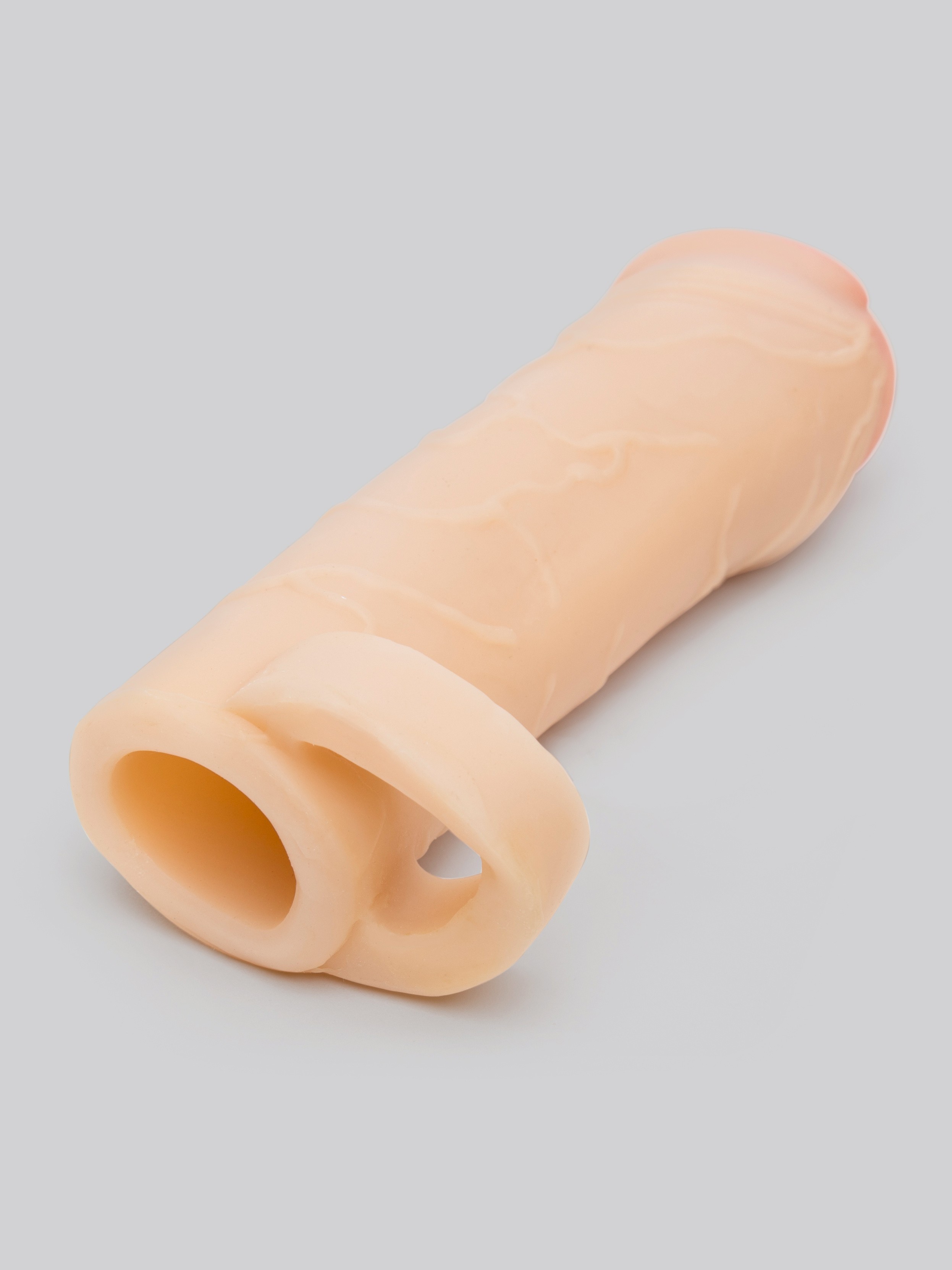 Fantasy X-Tensions 1 Extra Inch Realistic Penis Extender with Ball Loop, Flesh Pink, hi-res