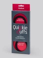 Quickie Cuffs Super-Strong Medium Silicone Restraints, Black, hi-res