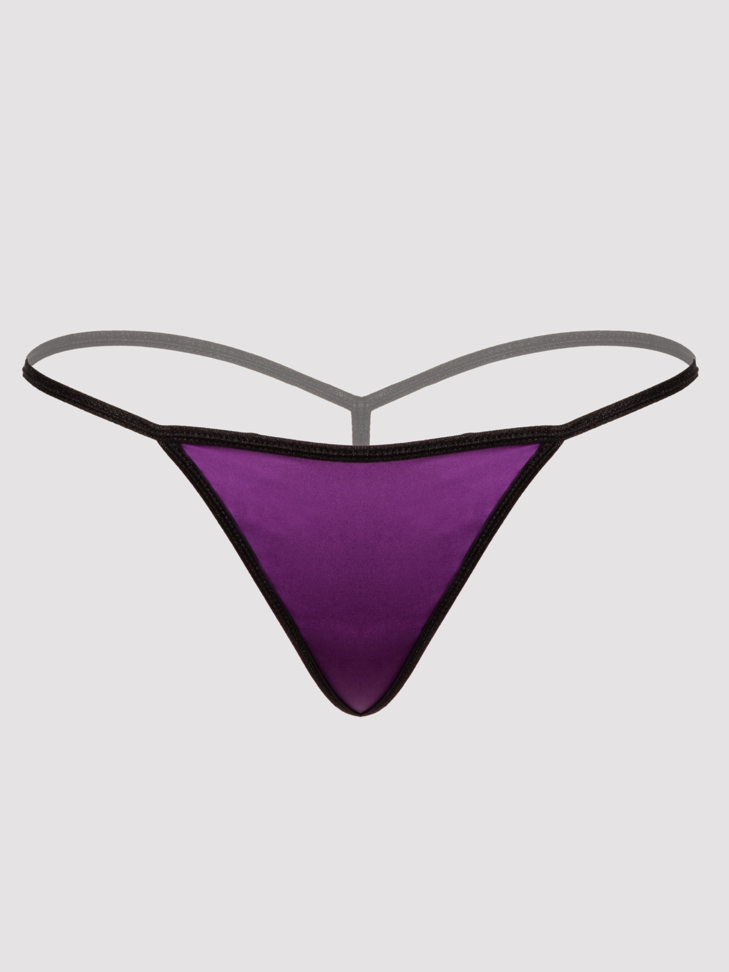 Lovehoney Satin and Lace Chemise Set, Purple, vanilla