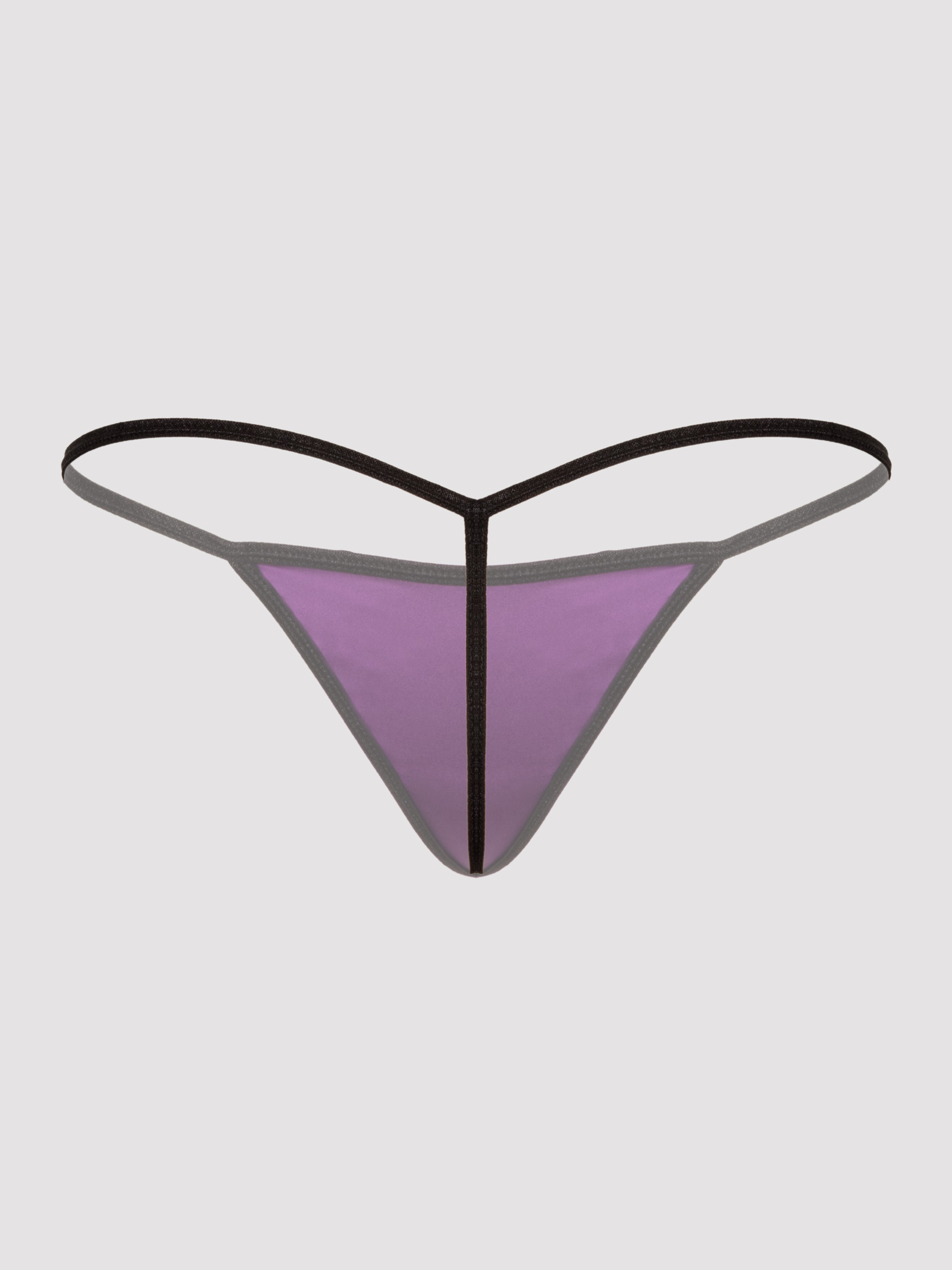 Lovehoney Satin and Lace Plum Chemise Set, Purple, hi-res