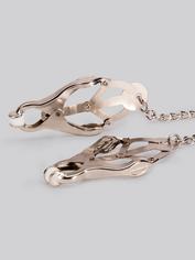 Bondage Boutique Squeeze and Tease Nipple Clamps, Silver, hi-res