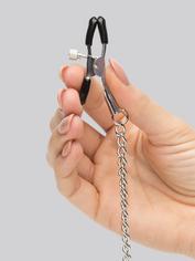 Bondage Boutique Adjustable Nipple Clamps and Clit Clamp, Silver, hi-res