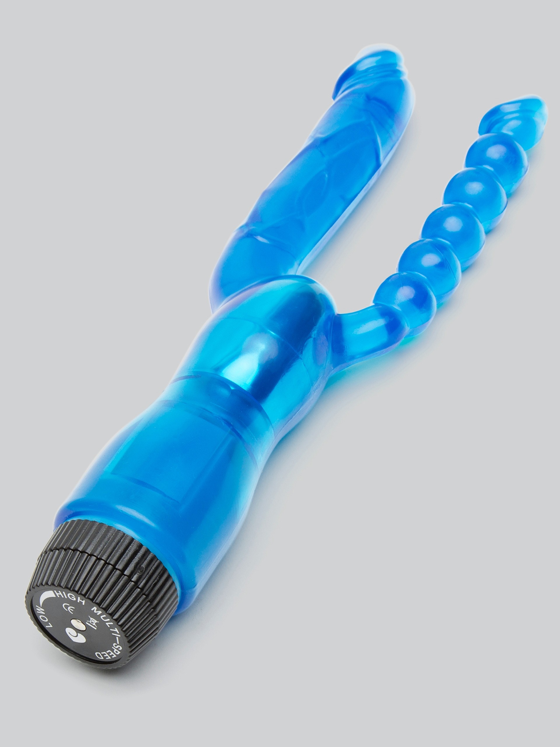 Lovehoney Double Lover Double Penetration Vibrator, Blue, hi-res