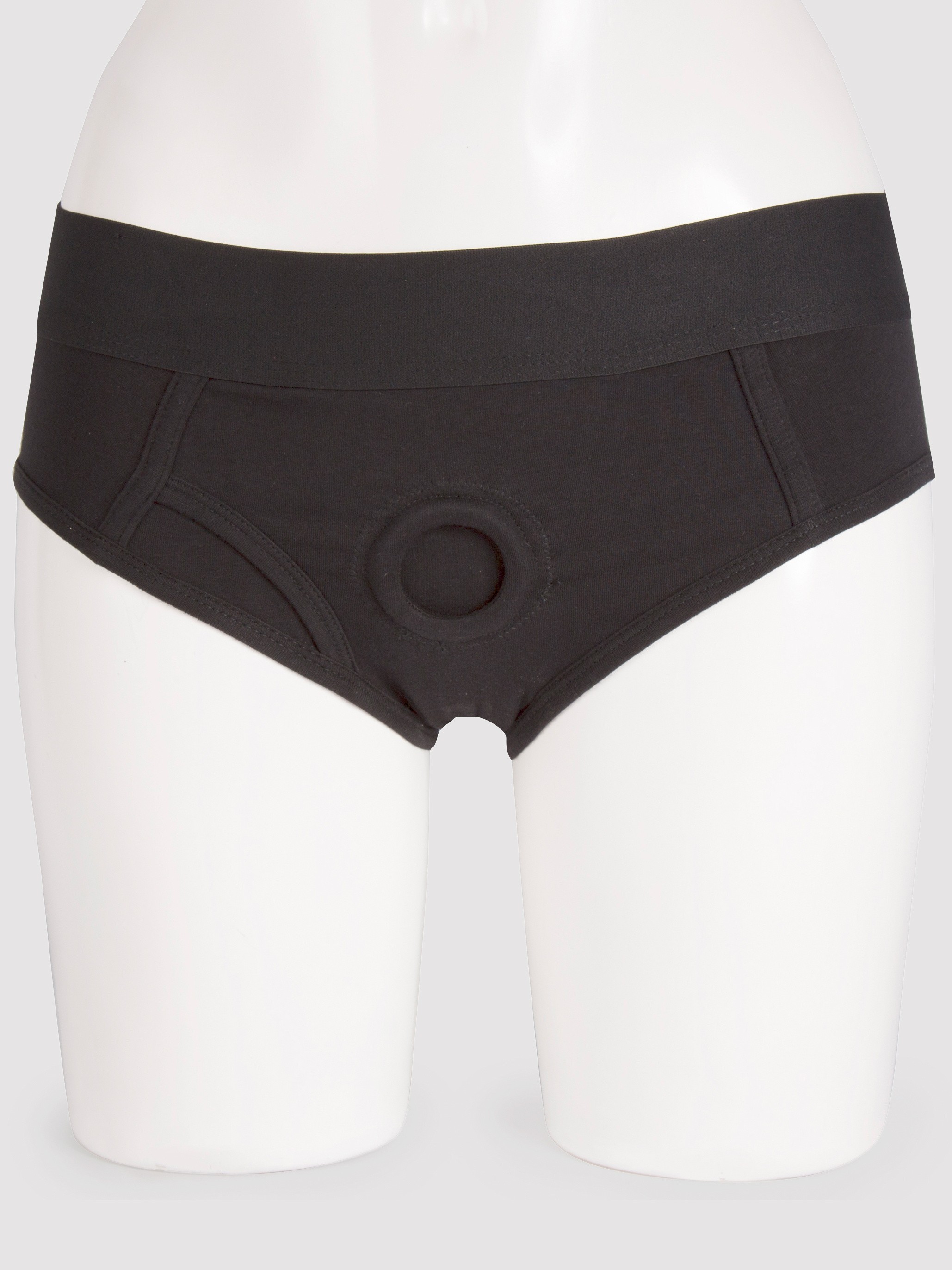 Packer Gear Strap-On Harness Brief with Vibe Pocket, Black, hi-res