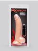 Rowdy Girthy Extra Quiet Suction Cup Dildo Vibrator 8.5 Inch, Flesh Pink, hi-res