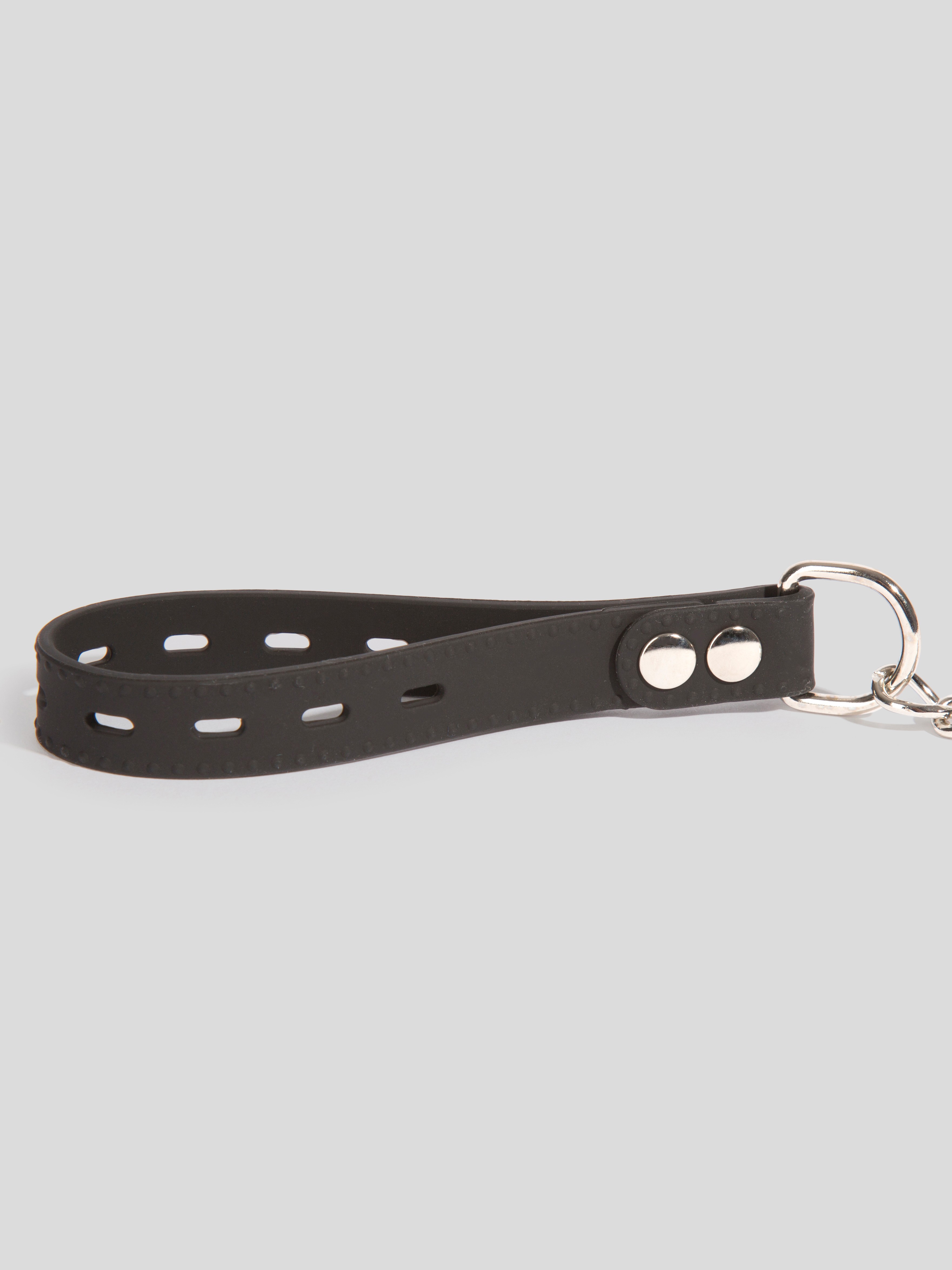 Bad Kitty Silicone Collar and Lead Set, Black, hi-res