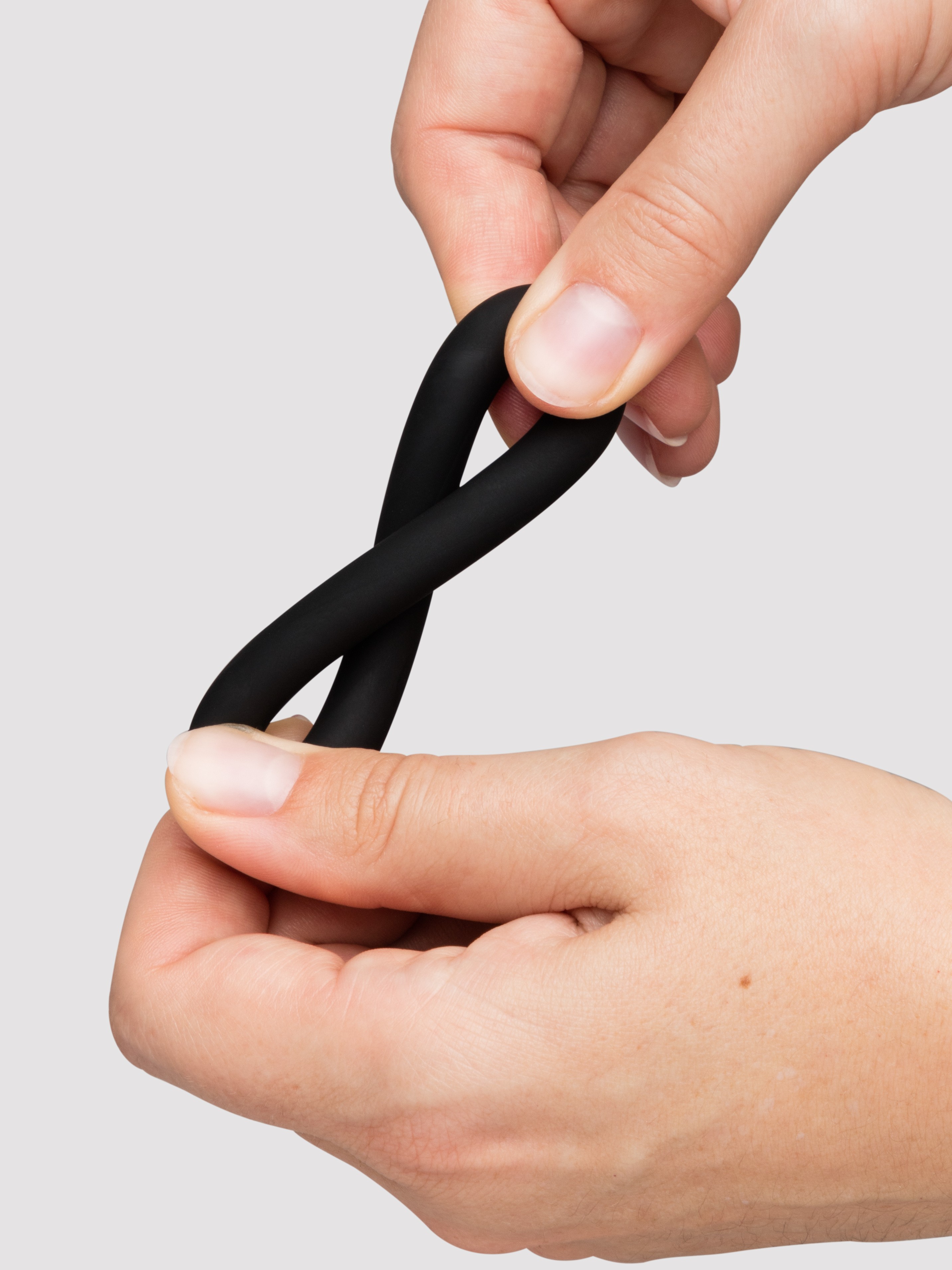 Lovehoney Get Hard Extra Thick Silicone Cock Ring Set (3 Pack), Black, hi-res