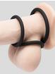 Lovehoney Get Hard Stretchy Silicone Cock Ring Set (3 Count), Black, hi-res