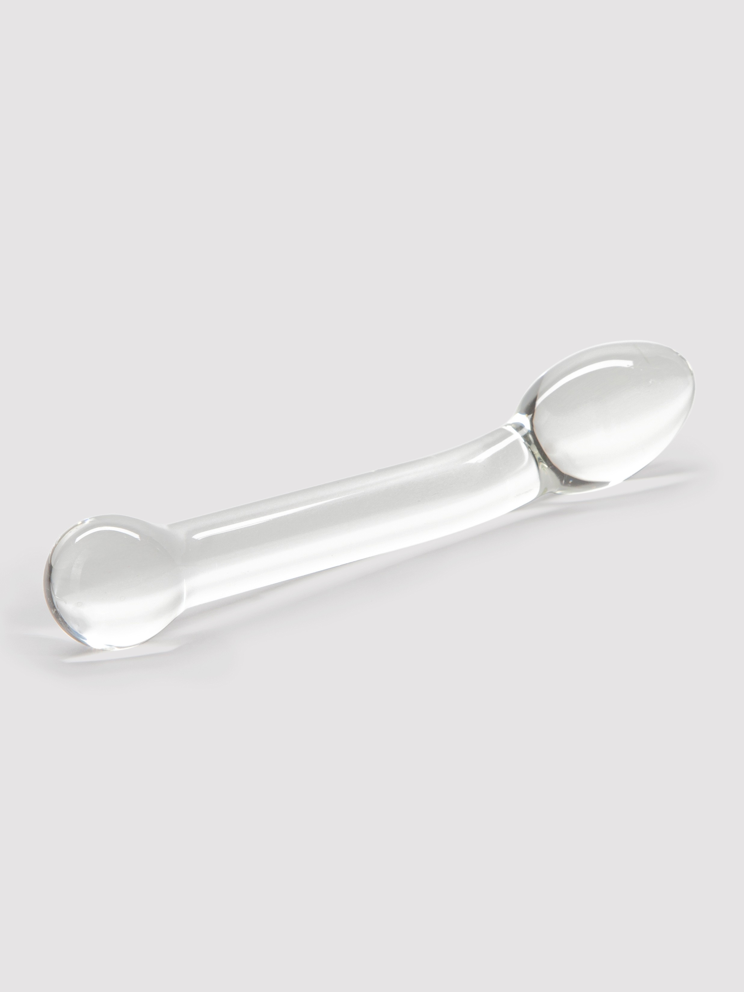 Lovehoney Slimline G-Spot Sensual Glass Dildo, Clear, hi-res