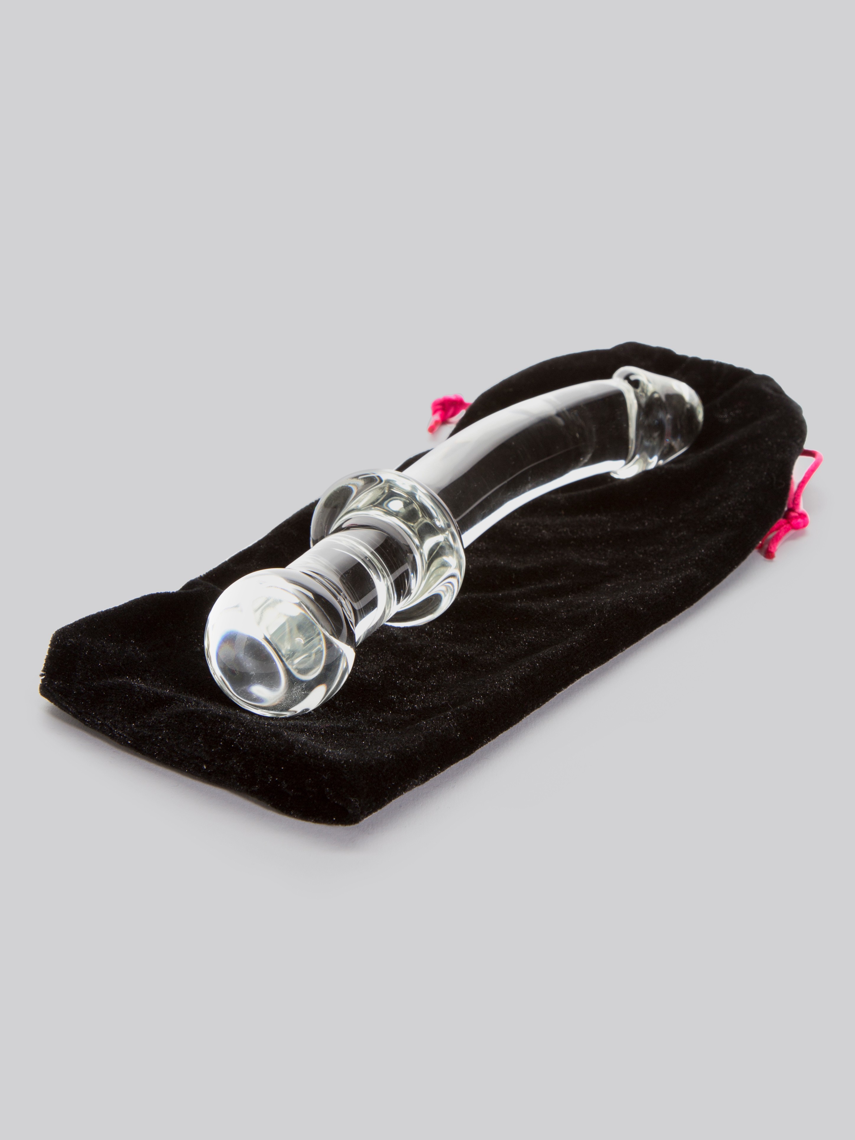 Lovehoney Realistic Sensual Glass Anal Dildo, Clear, hi-res