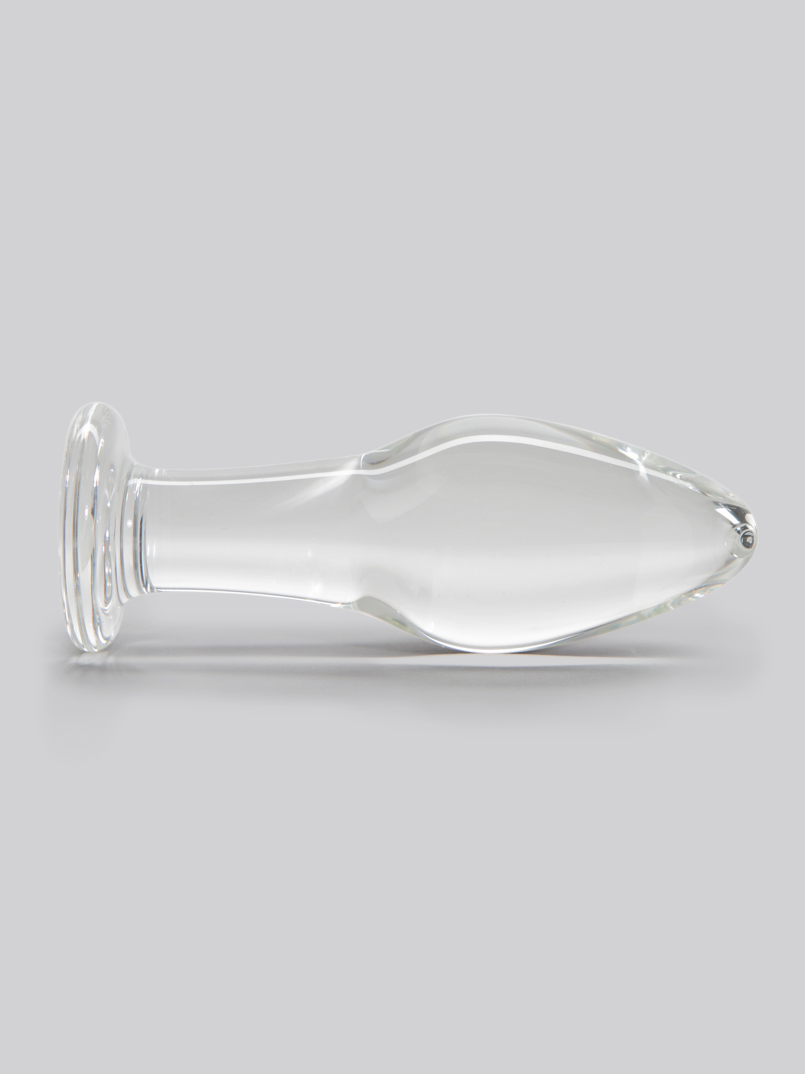 Lovehoney Pure Pleasure Sensual Glass Butt Plug, Clear, hi-res