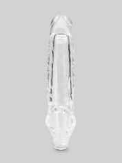 Gaine extension pénis anneau testicules Mega Mighty 8 cm supp, Lovehoney, Transparent, hi-res