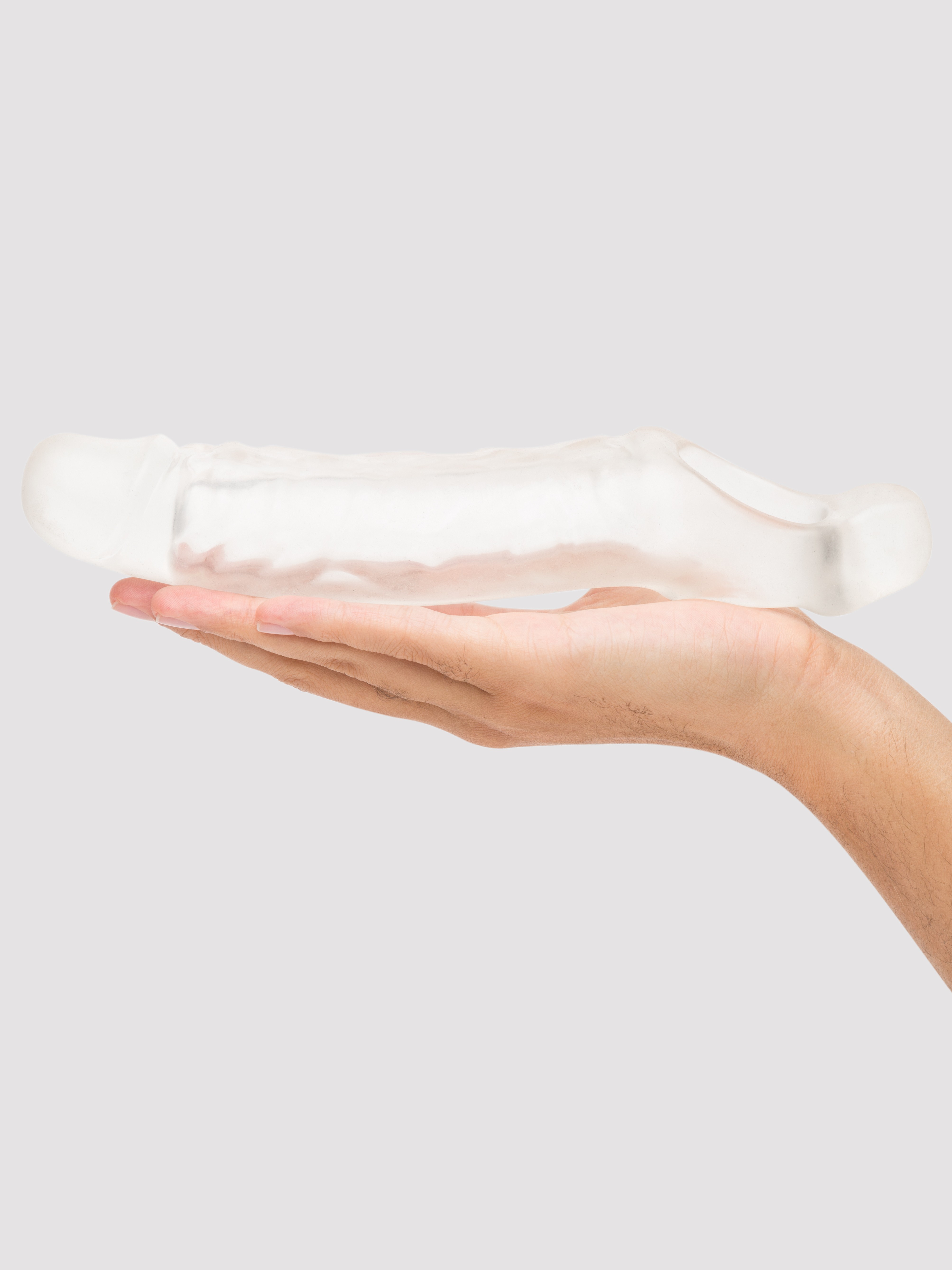 Lovehoney Mega Mighty 3 Extra Inches Penis Extender with Ball Loop, Clear, hi-res