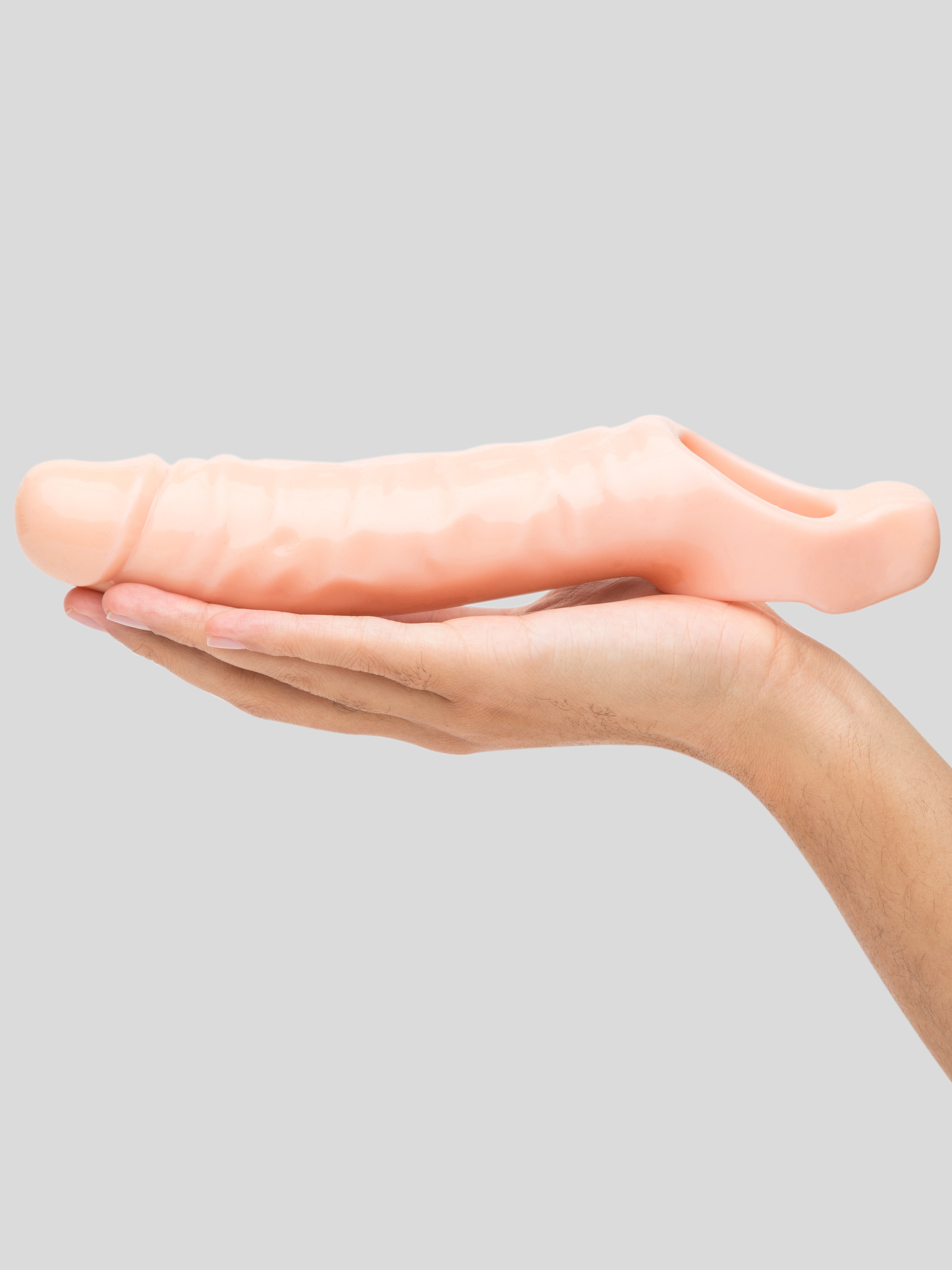 Lovehoney Mega Mighty 3 Extra Inches Penis Extender with Ball Loop, Flesh Pink, hi-res