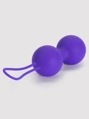 Lovehoney Main Squeeze Double Kegel Balls 2.1oz, Purple, hi-res