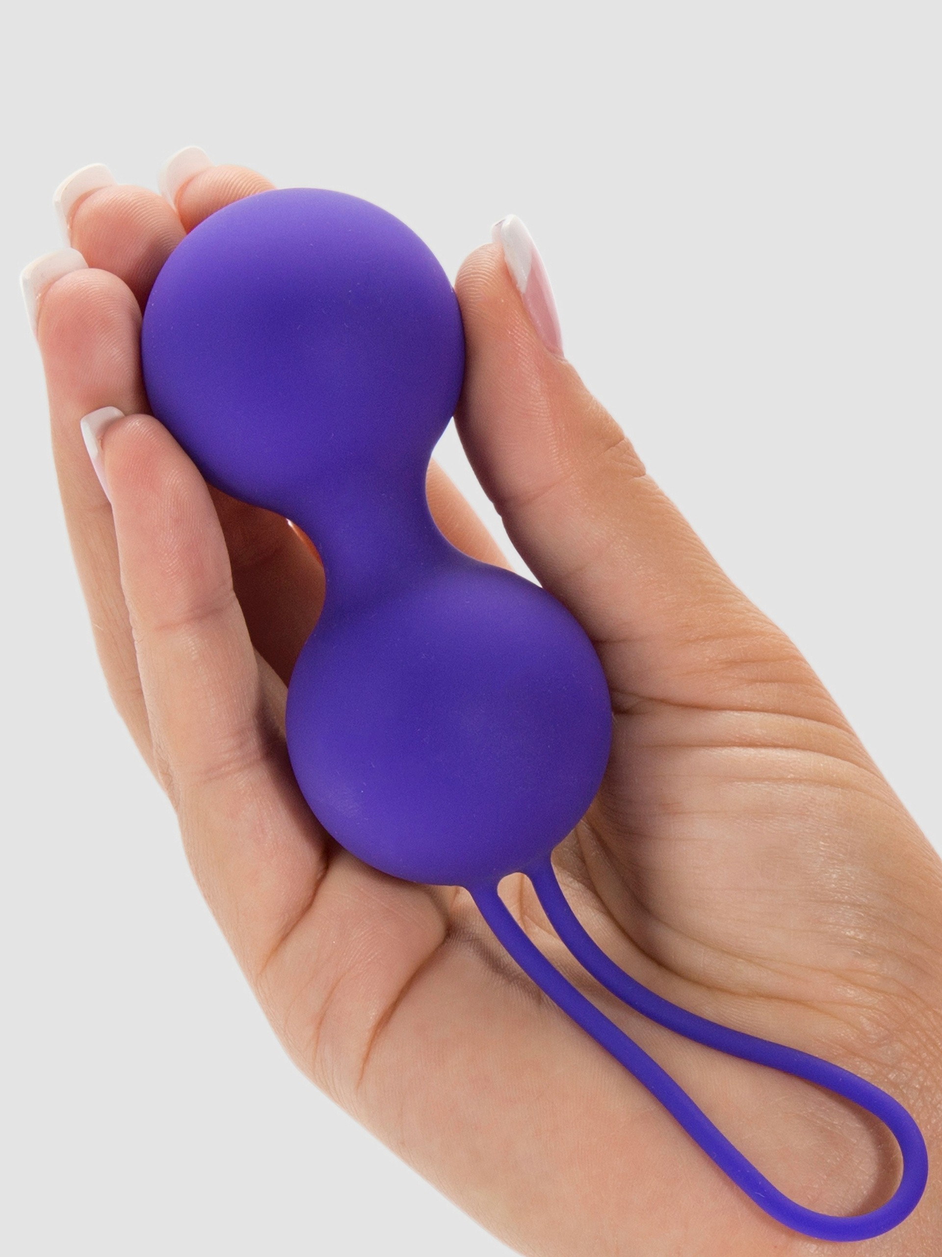 Lovehoney Main Squeeze Double Kegel Balls 60g, Purple, hi-res