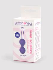 Lovehoney Main Squeeze Double Kegel Balls 2.1oz, Purple, hi-res