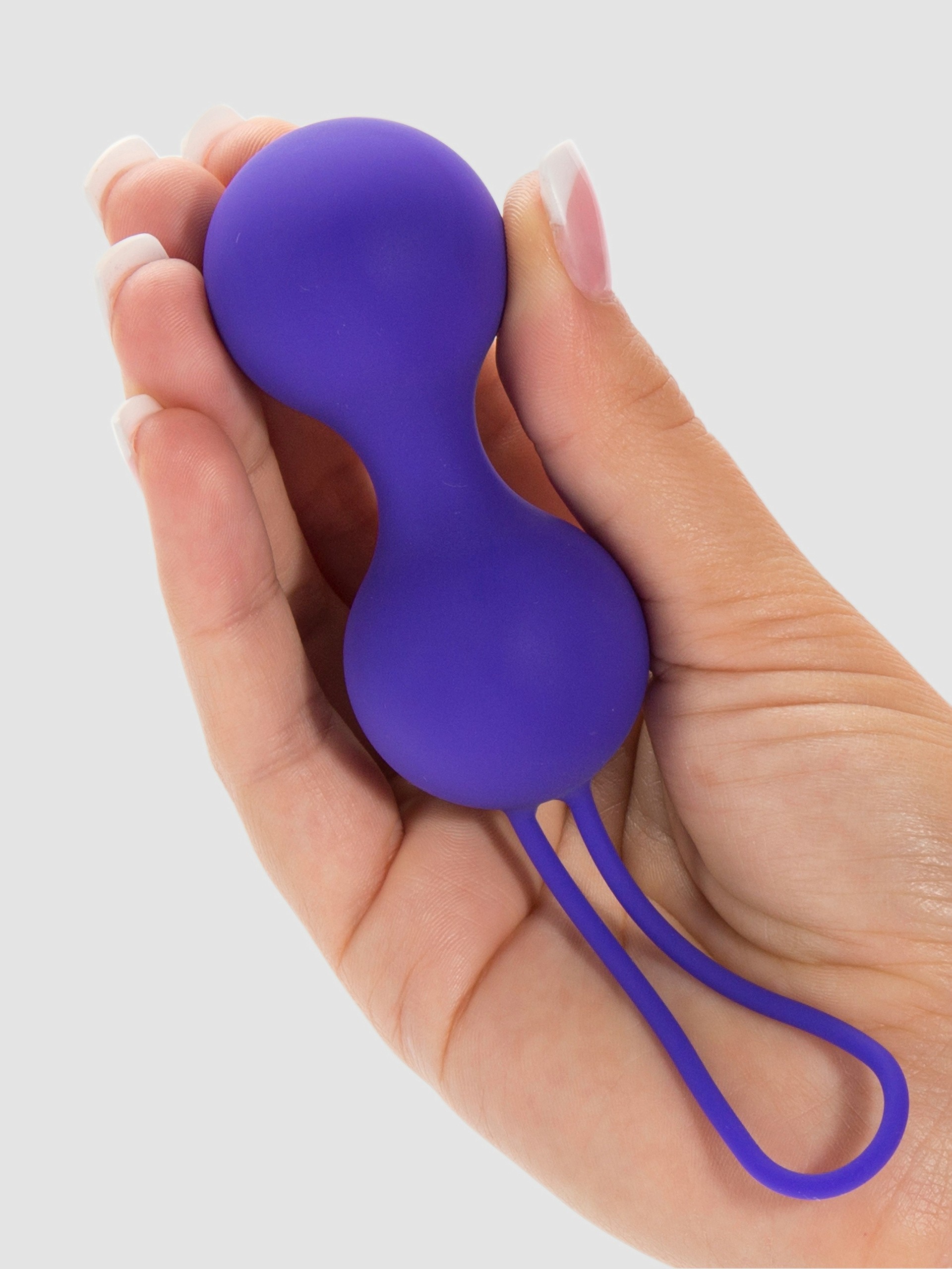 Lovehoney Main Squeeze Heavy Double Kegel Balls 90g, Purple, hi-res